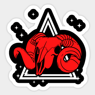 Red Ram Sticker